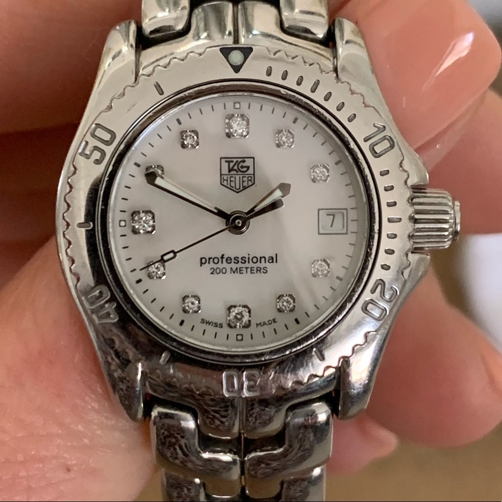 Tag Heuer Ladies Link WT1318 Diamond Sapphire Watch